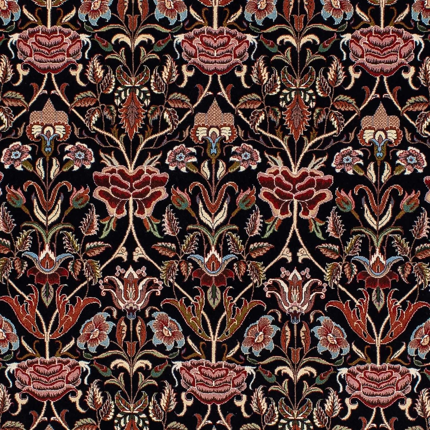 Persisk tæppe - Ghom - 210 x 132 cm - mørkeblå