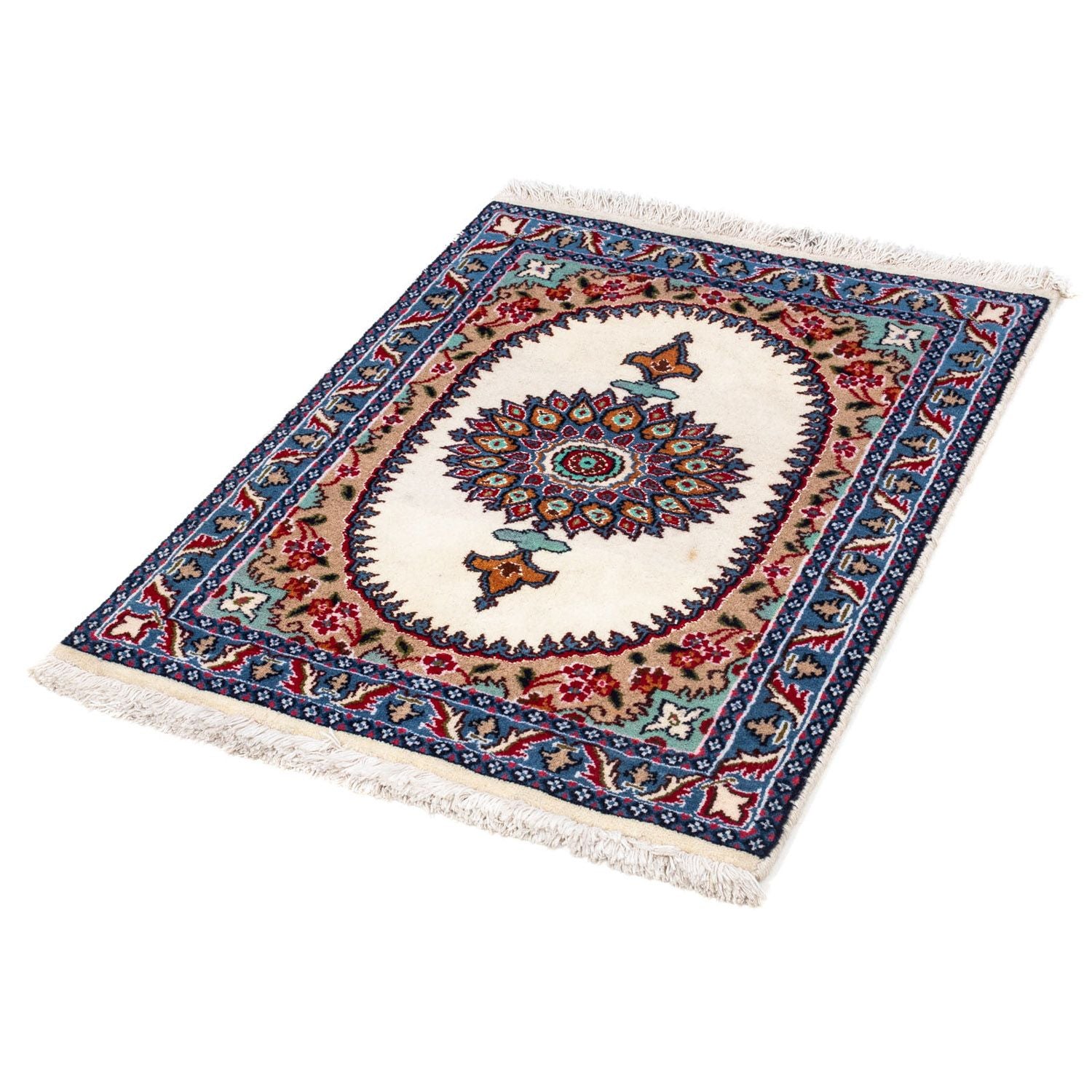 Persisk tæppe - Nain - 83 x 64 cm - beige