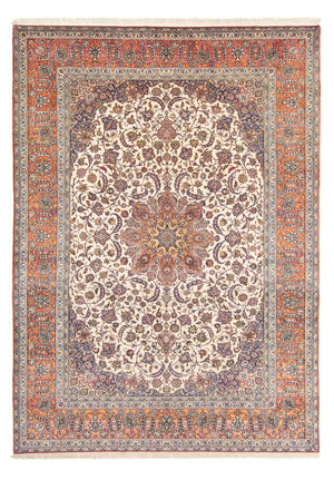 Persisk tæppe - Isfahan - Premium - 362 x 255 cm - beige