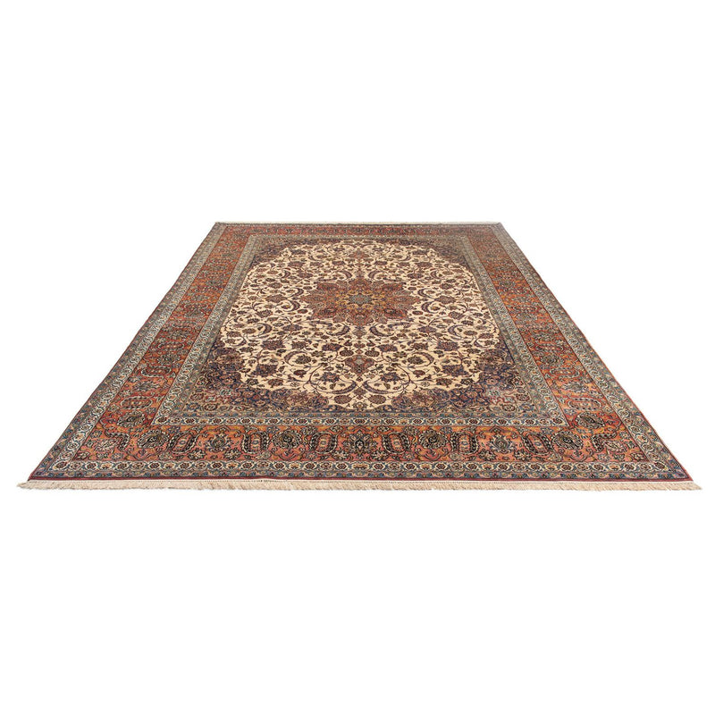 Persisk tæppe - Isfahan - Premium - 362 x 255 cm - beige
