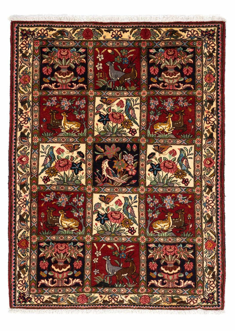 Persisk tæppe - Nomadisk - 164 x 111 cm - mørkerød