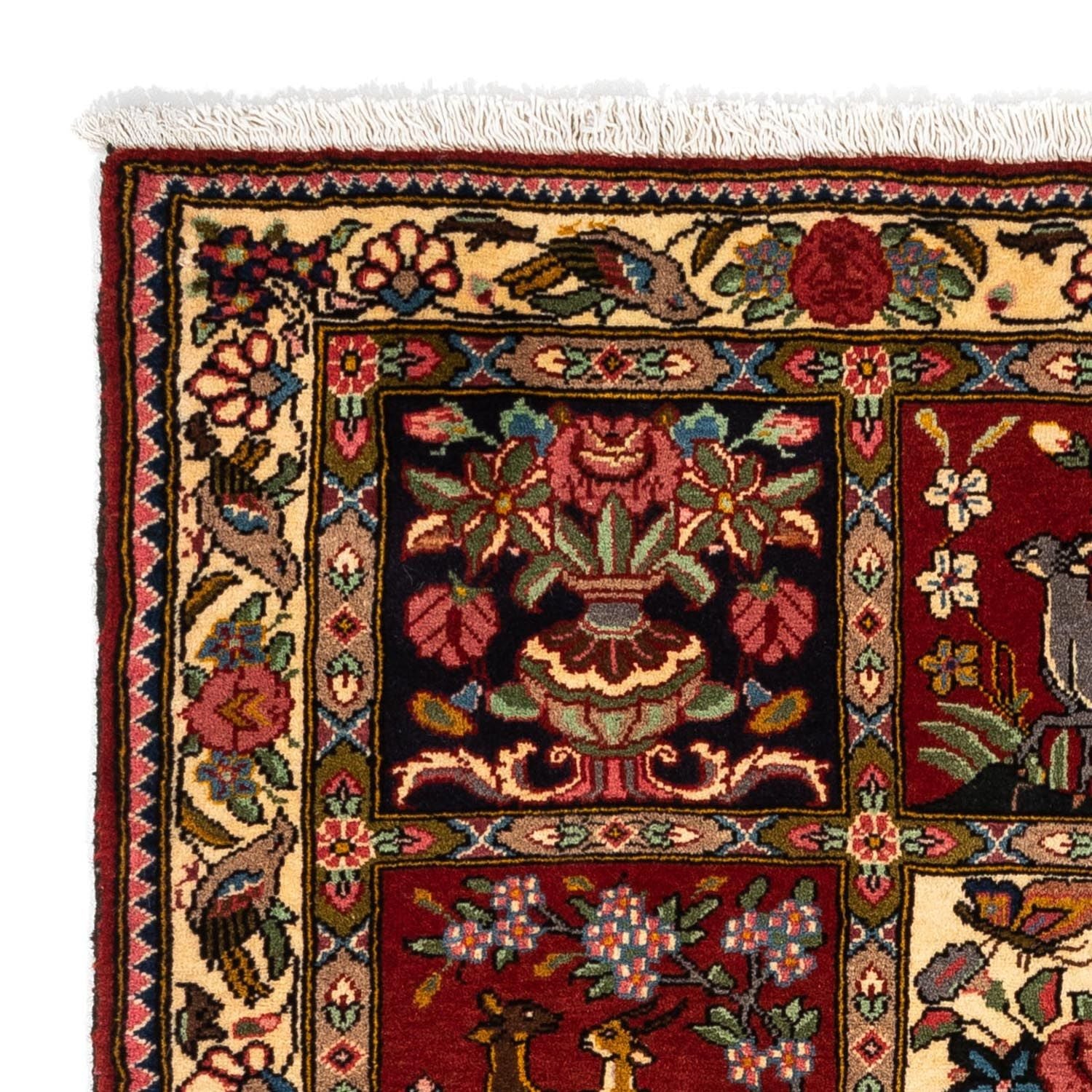 Persisk tæppe - Nomadisk - 164 x 111 cm - mørkerød