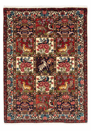 Persisk tæppe - Nomadisk - 154 x 106 cm - mørkerød