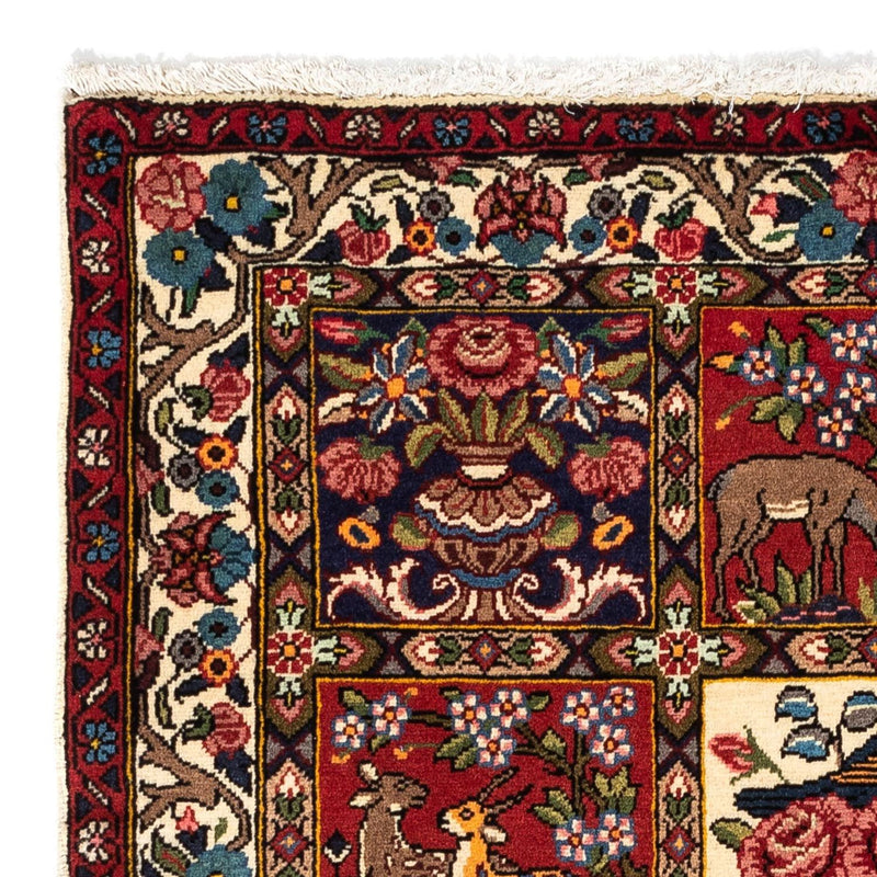 Persisk tæppe - Nomadisk - 154 x 106 cm - mørkerød