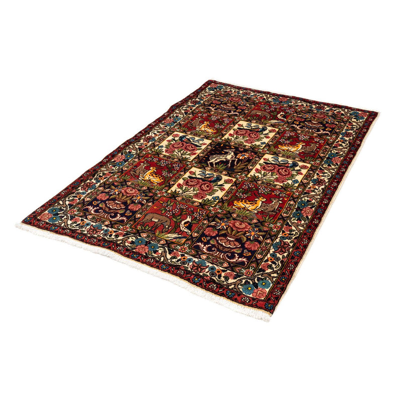 Persisk tæppe - Nomadisk - 154 x 106 cm - mørkerød