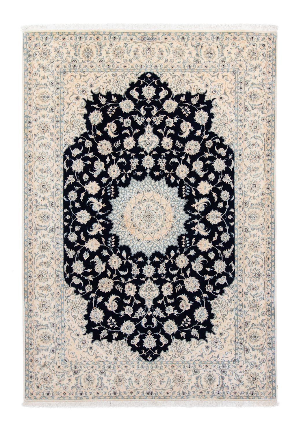 Persisk tæppe - Nain - Royal - 298 x 205 cm - sort