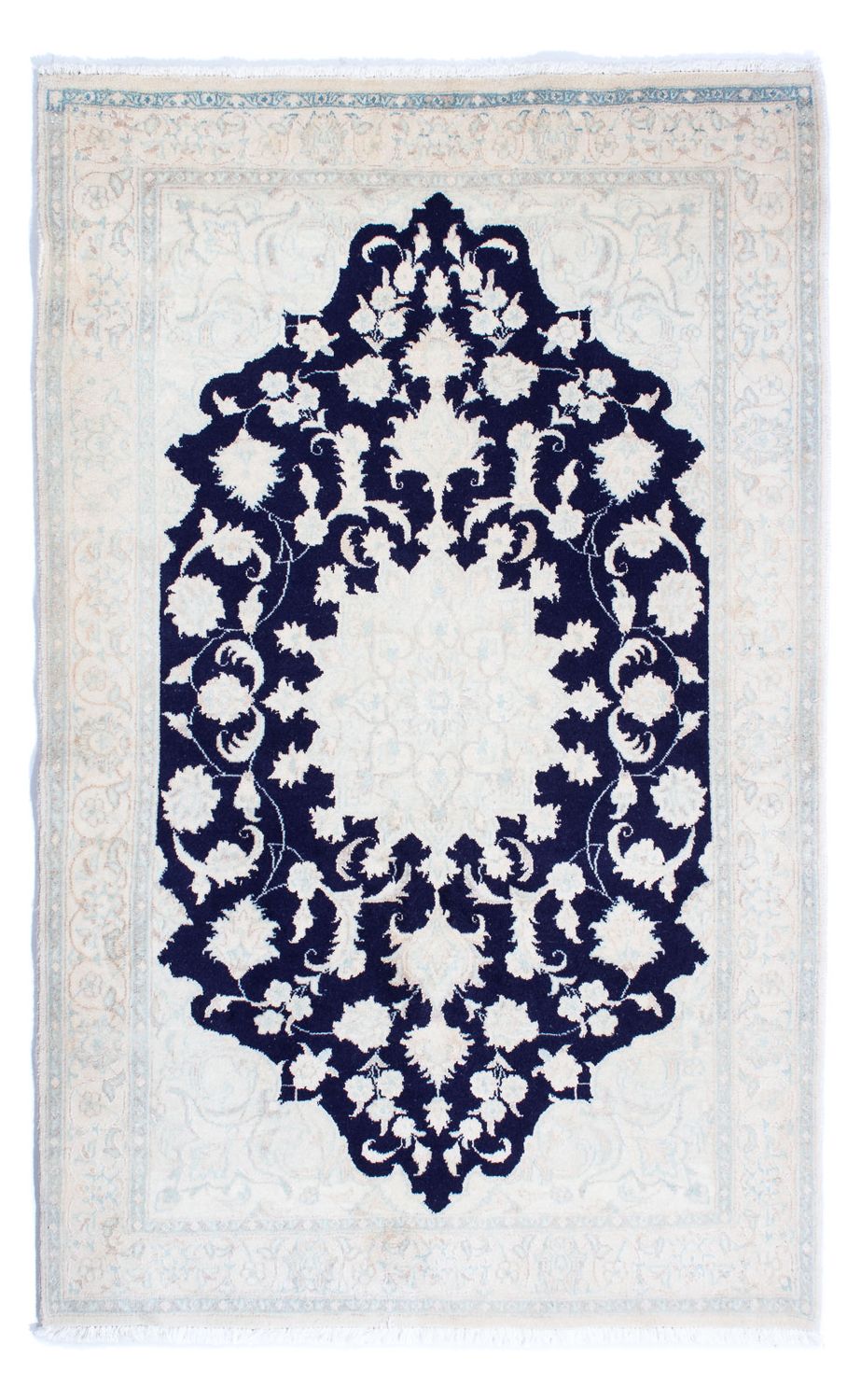 Persisk tæppe - Nain - Royal - 198 x 123 cm - beige