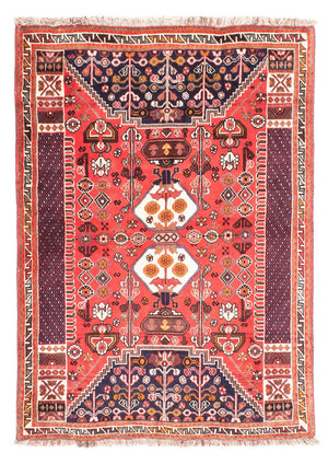 Persisk tæppe - Nomadisk - 158 x 118 cm - lysrød