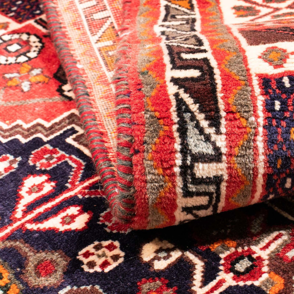 Persisk tæppe - Nomadisk - 158 x 118 cm - lysrød