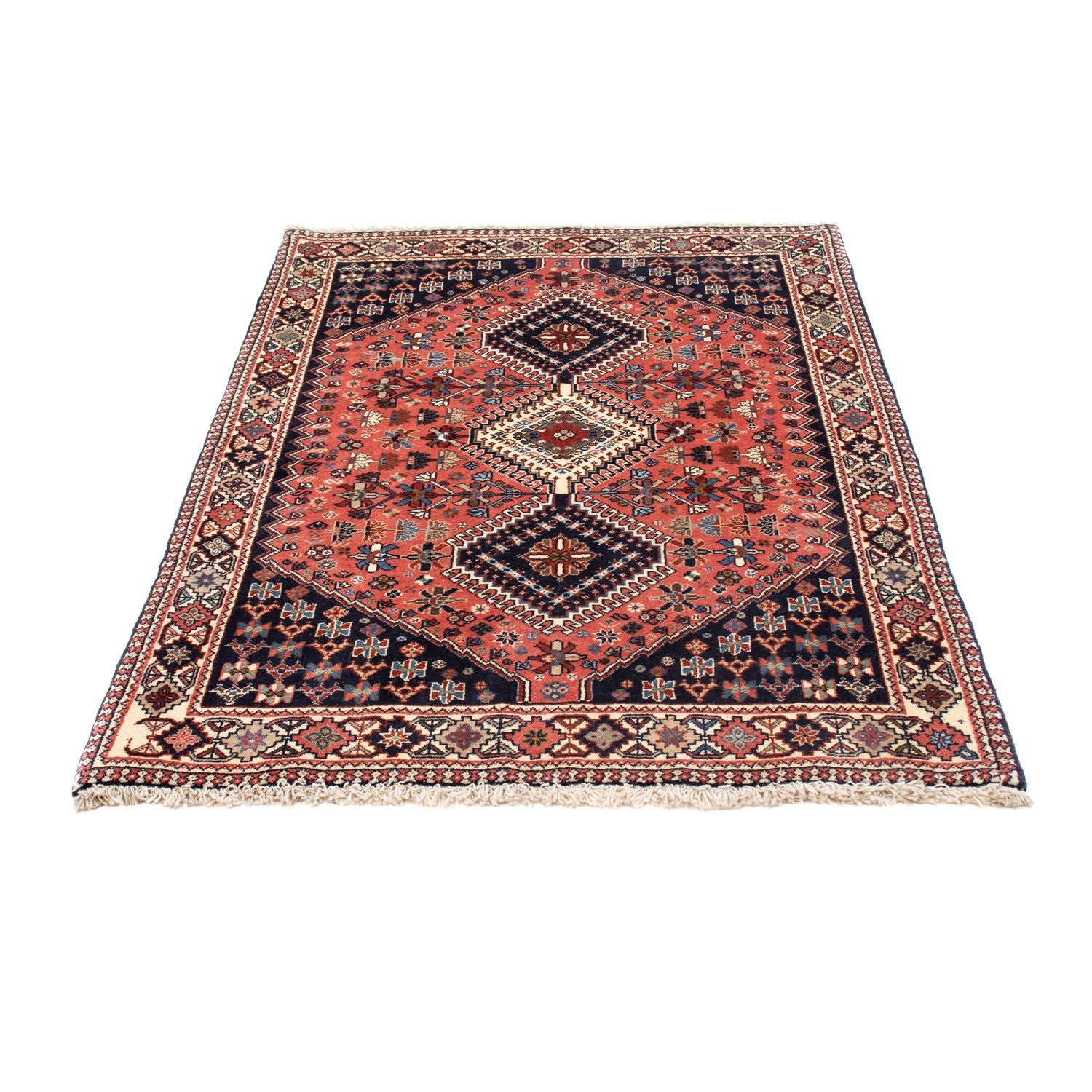 Persisk tæppe - Nomadisk - 144 x 102 cm - mørkeblå