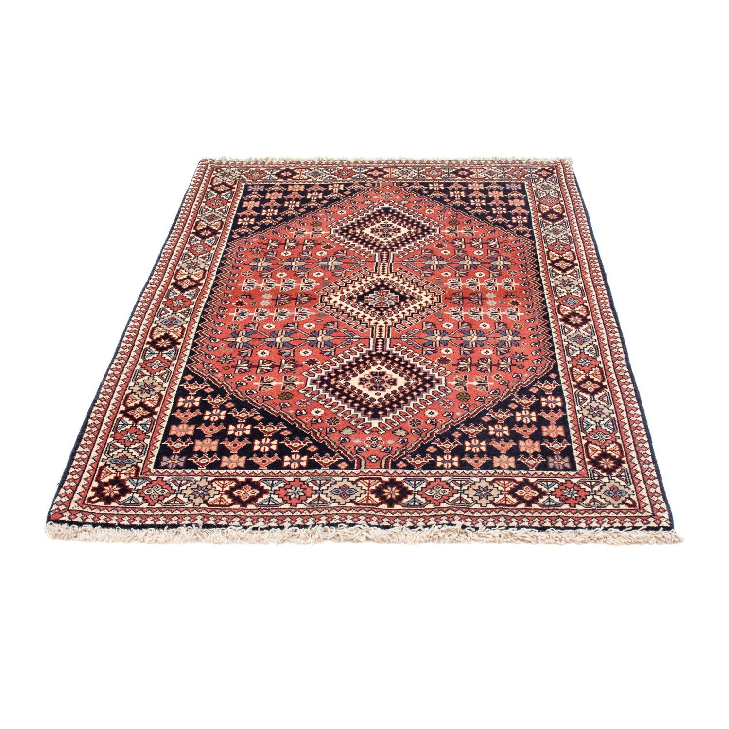 Persisk tæppe - Nomadisk - 144 x 102 cm - mørkeblå