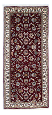 Løber Persisk tæppe - Tabriz - Royal - 205 x 88 cm - mørkerød