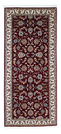 Løber Persisk tæppe - Tabriz - Royal - 205 x 88 cm - mørkerød