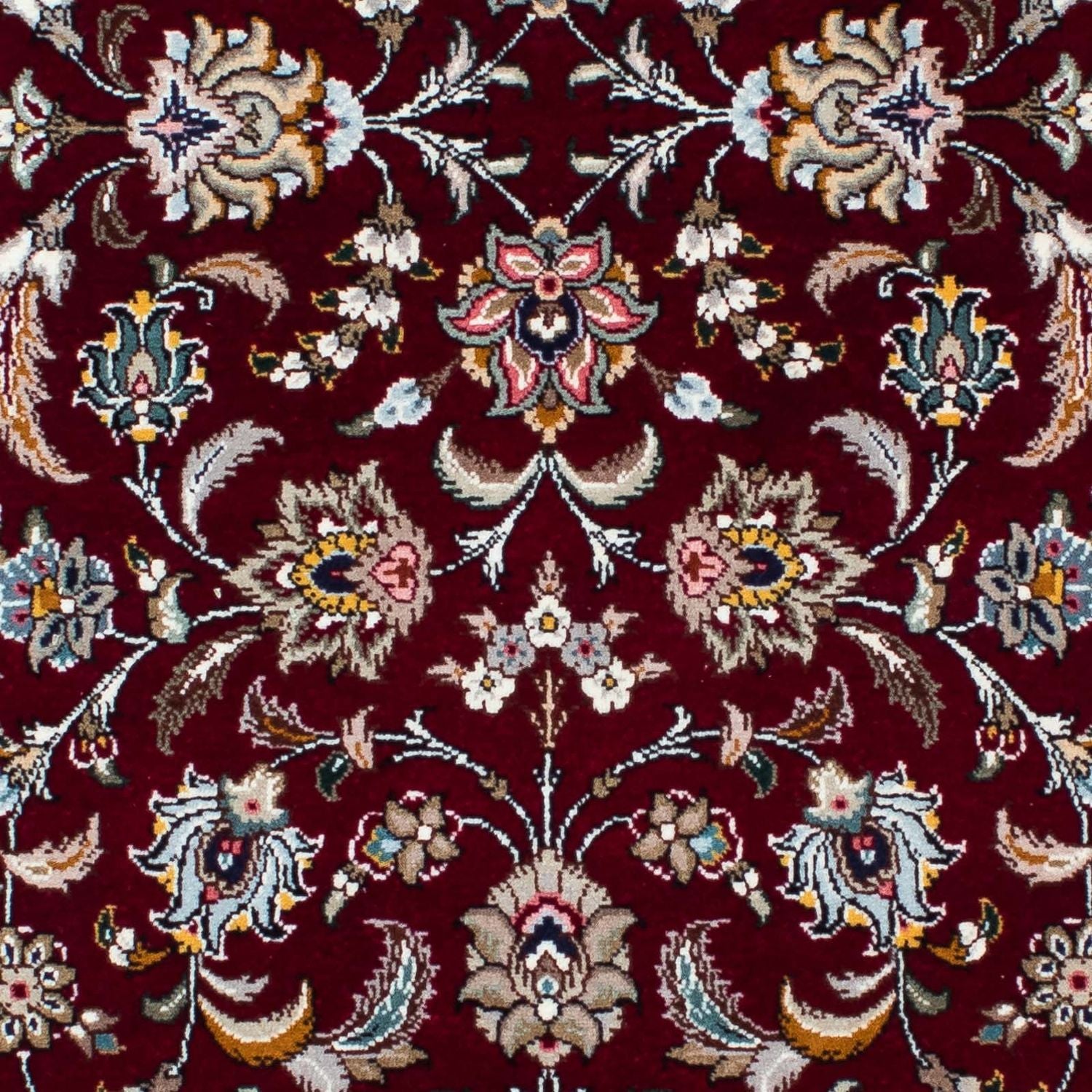 Løber Persisk tæppe - Tabriz - Royal - 205 x 88 cm - mørkerød