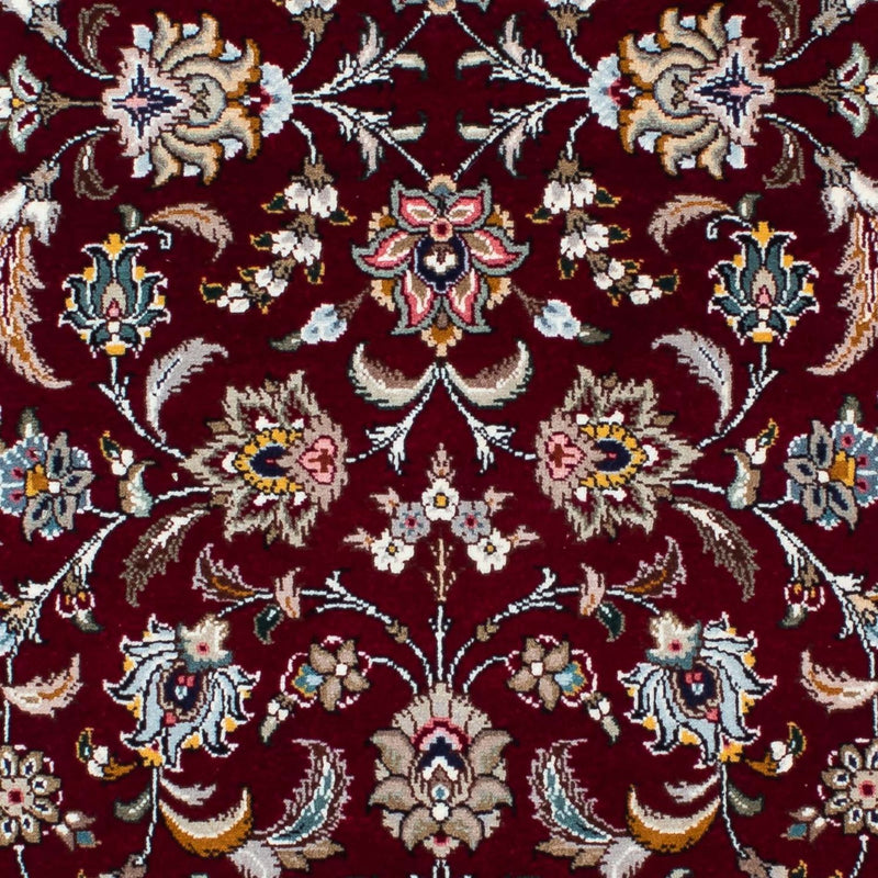 Løber Persisk tæppe - Tabriz - Royal - 205 x 88 cm - mørkerød
