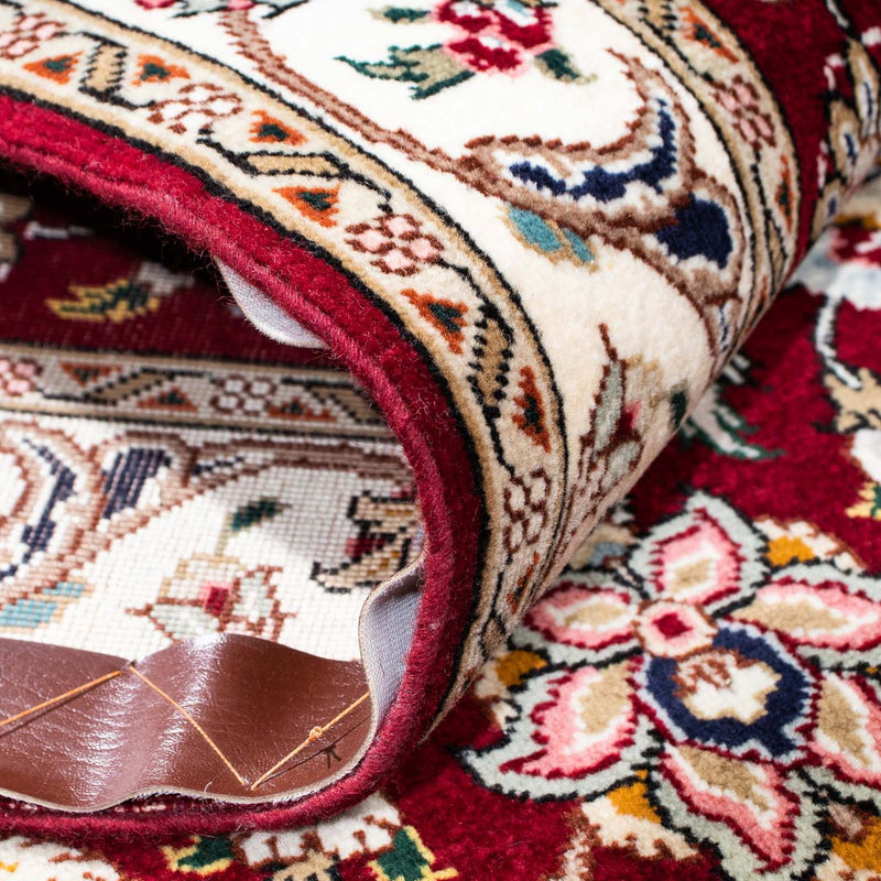 Løber Persisk tæppe - Tabriz - Royal - 205 x 88 cm - mørkerød