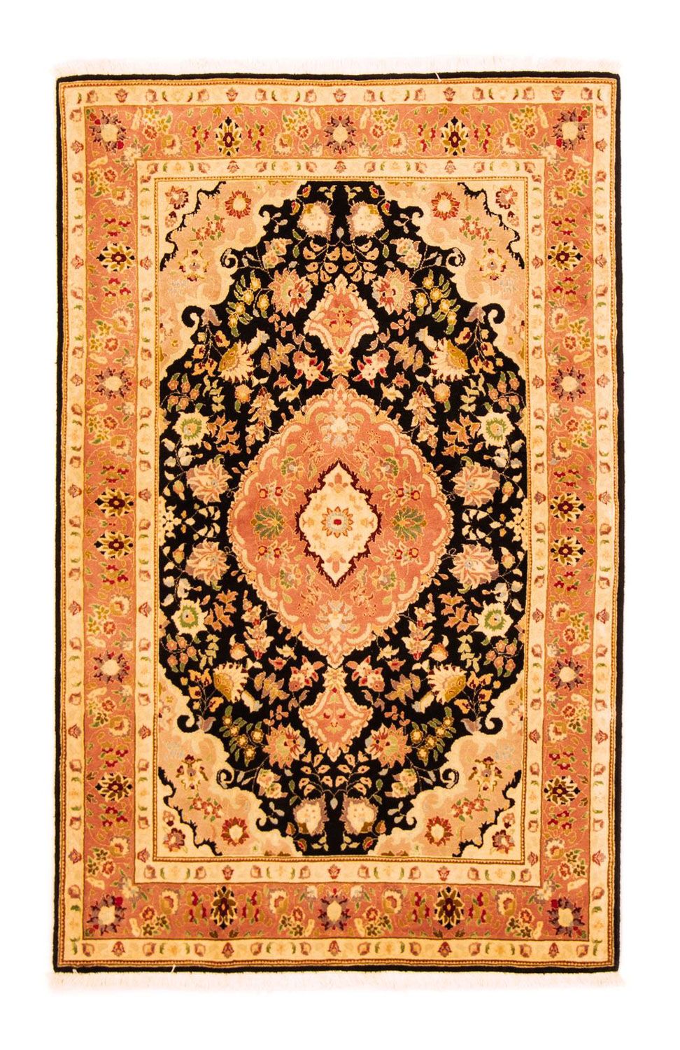 Persisk tæppe - Tabriz - Royal - 160 x 100 cm - sort