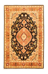 Persisk tæppe - Tabriz - Royal - 160 x 100 cm - sort