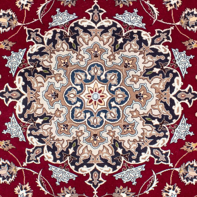 Persisk tæppe - Tabriz - Royal - 195 x 153 cm - mørkerød
