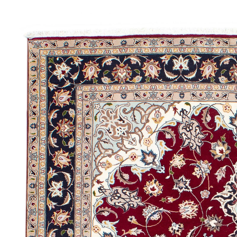 Persisk tæppe - Tabriz - Royal - 195 x 153 cm - mørkerød