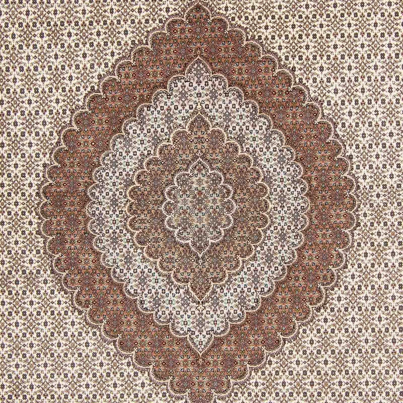 Persisk tæppe - Tabriz - 350 x 252 cm - lys brun