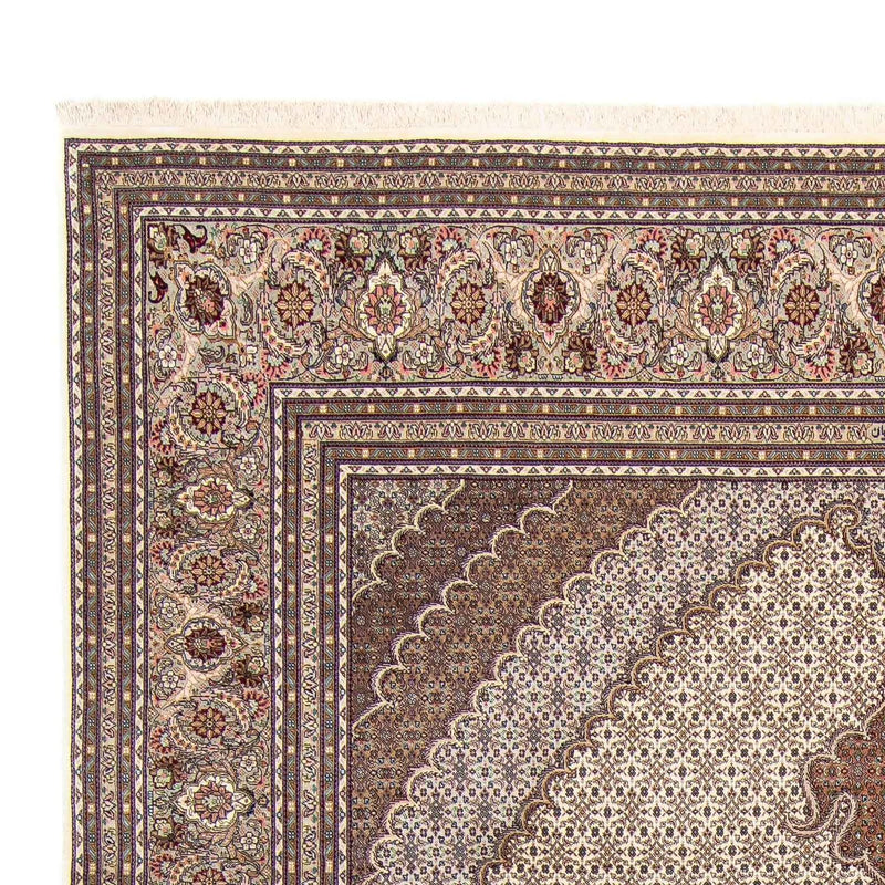 Persisk tæppe - Tabriz - 350 x 252 cm - lys brun