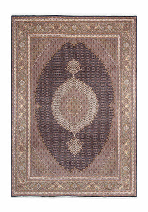 Persisk tæppe - Tabriz - 295 x 203 cm - mørkeblå