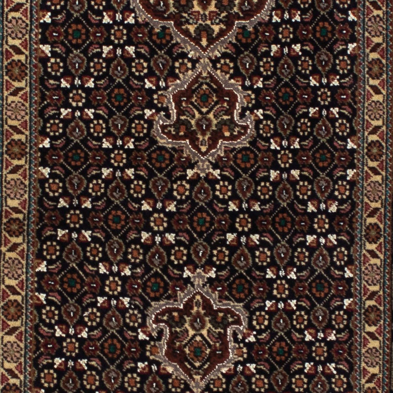 Løber Persisk tæppe - Tabriz - 201 x 77 cm - mørkeblå