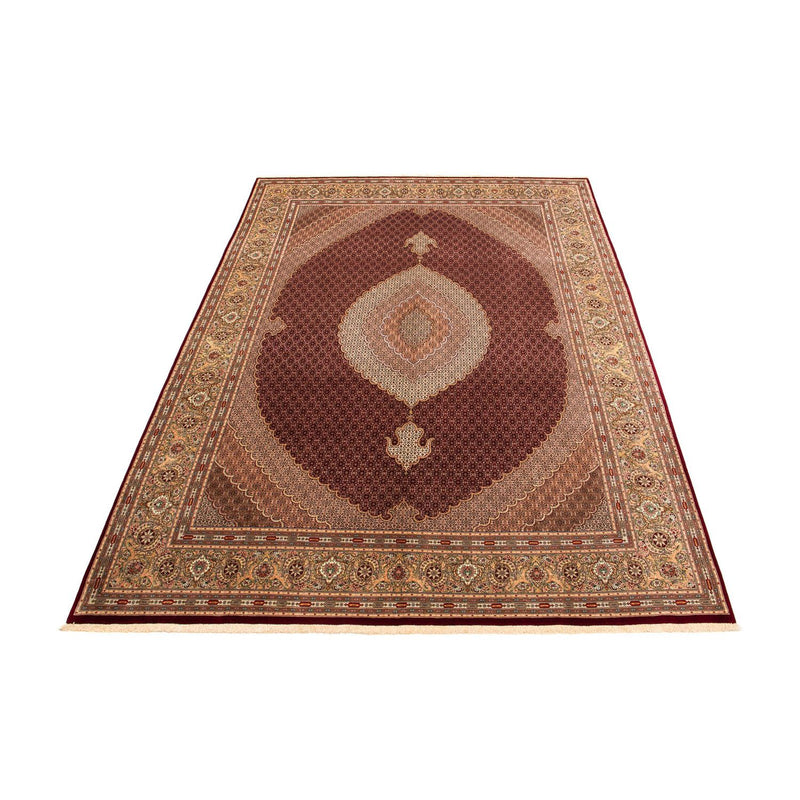 Persisk tæppe - Tabriz - 400 x 298 cm - mørkerød