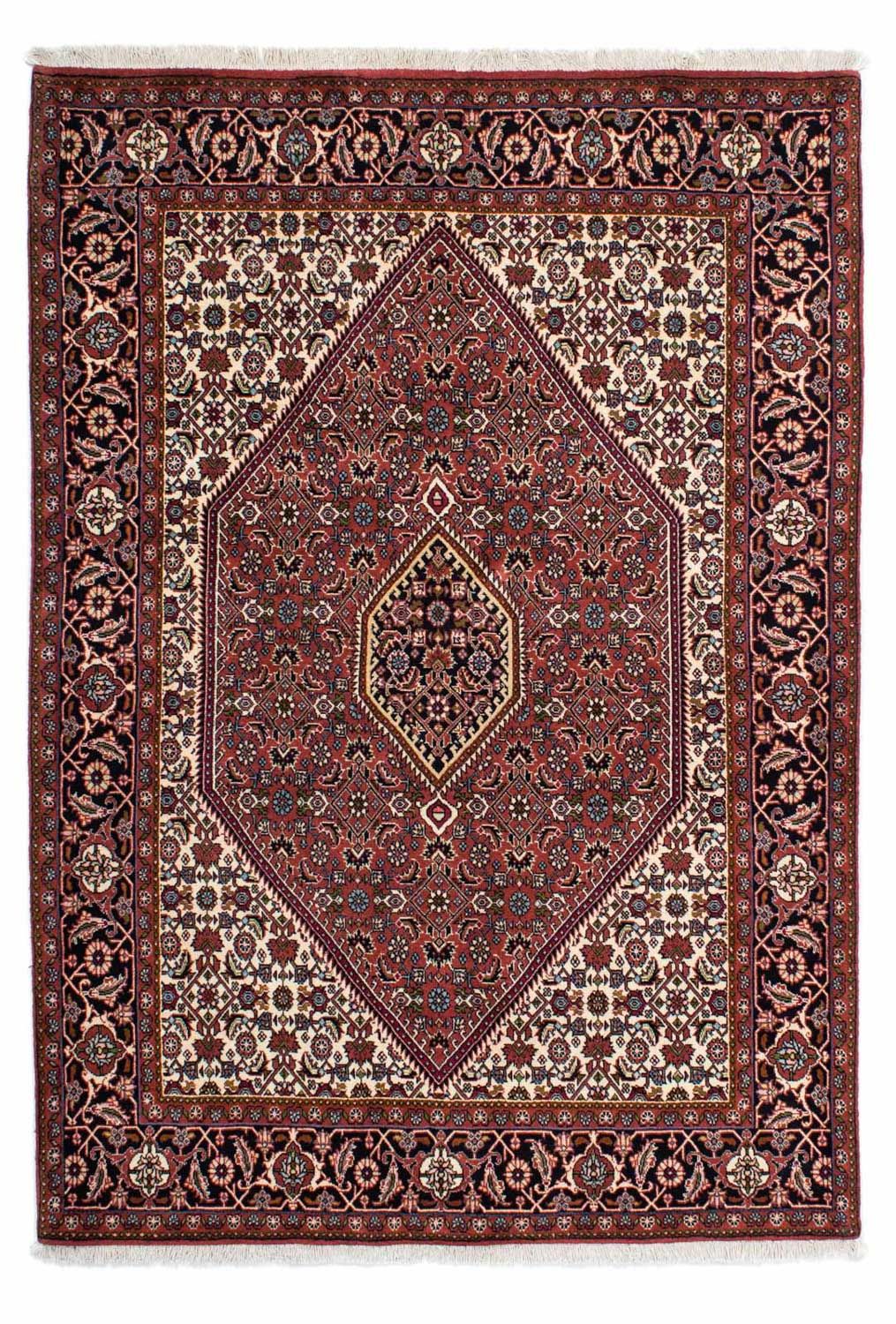 Persisk tæppe - Bijar - 202 x 140 cm - rød