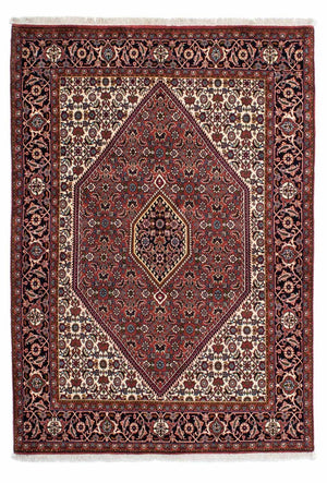 Persisk tæppe - Bijar - 202 x 140 cm - rød