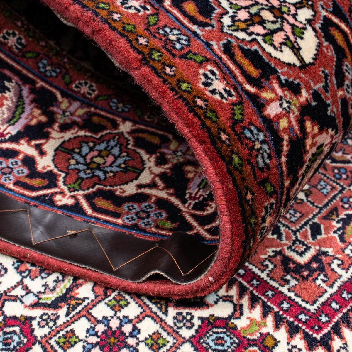 Persisk tæppe - Bijar - 202 x 140 cm - rød