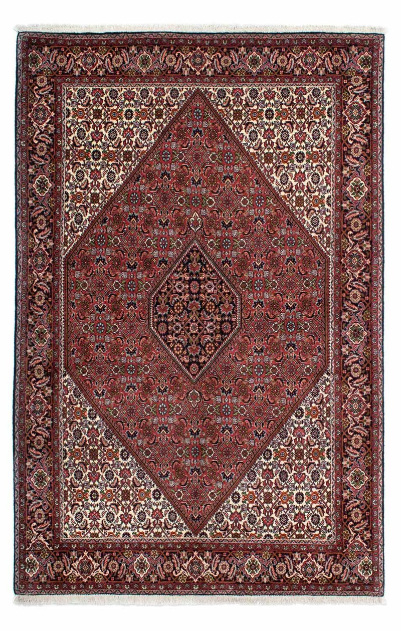 Persisk tæppe - Bijar - 218 x 142 cm - rød