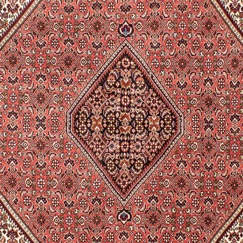 Persisk tæppe - Bijar - 243 x 174 cm - lysrød