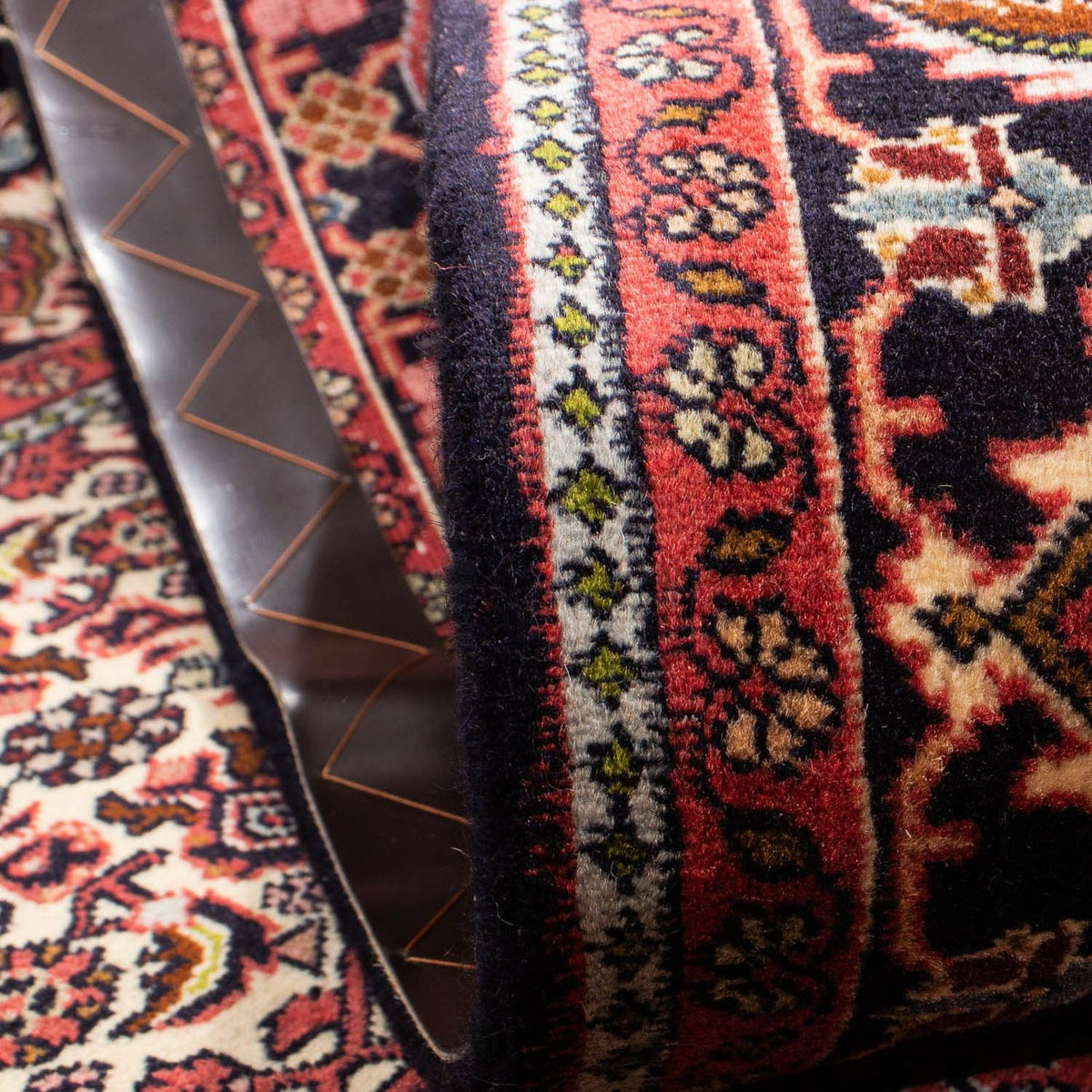 Persisk tæppe - Bijar - 240 x 170 cm - lysrød