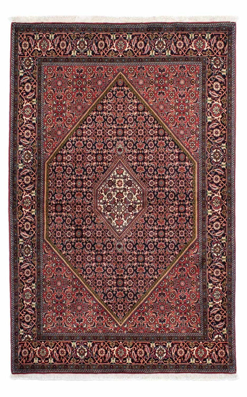 Persisk tæppe - Bijar - 215 x 137 cm - rød