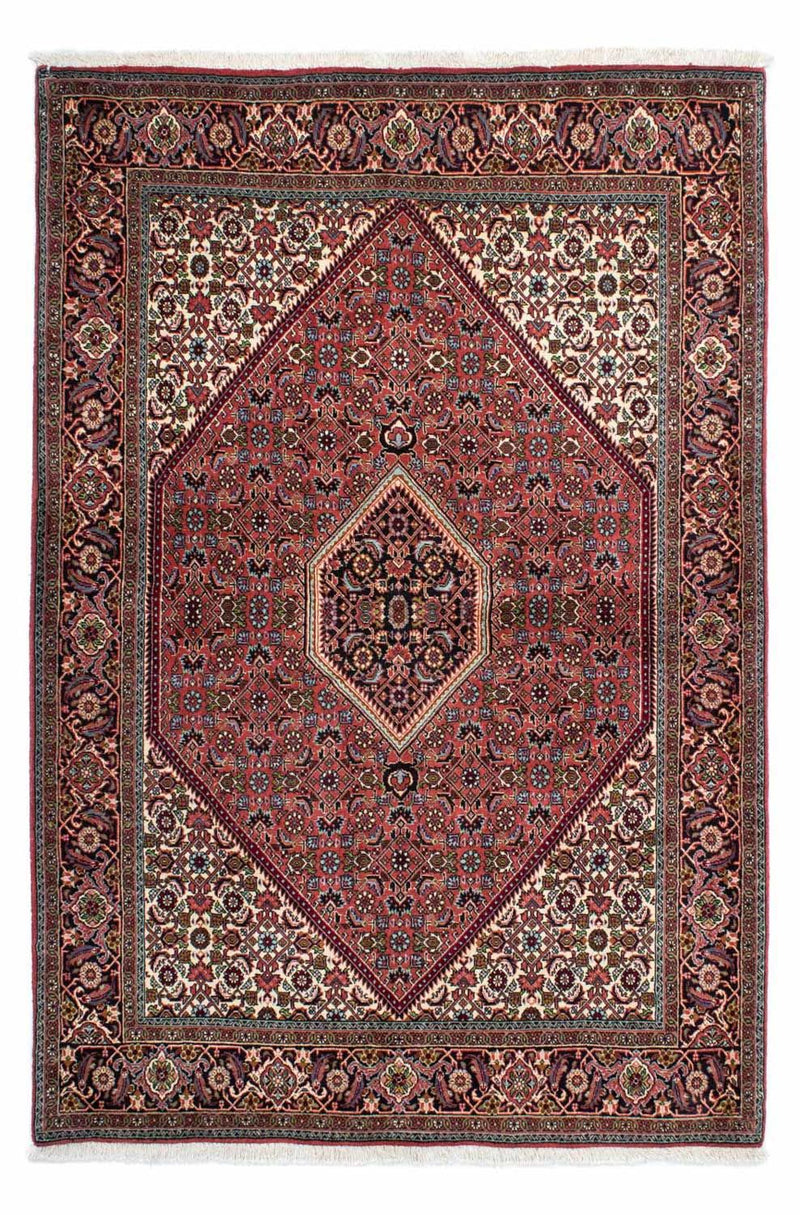 Persisk tæppe - Bijar - 212 x 140 cm - rød