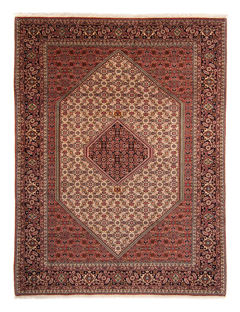 Persisk tæppe - Bijar - 330 x 247 cm - lysrød