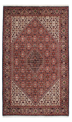 Persisk tæppe - Bijar - 228 x 139 cm - rød