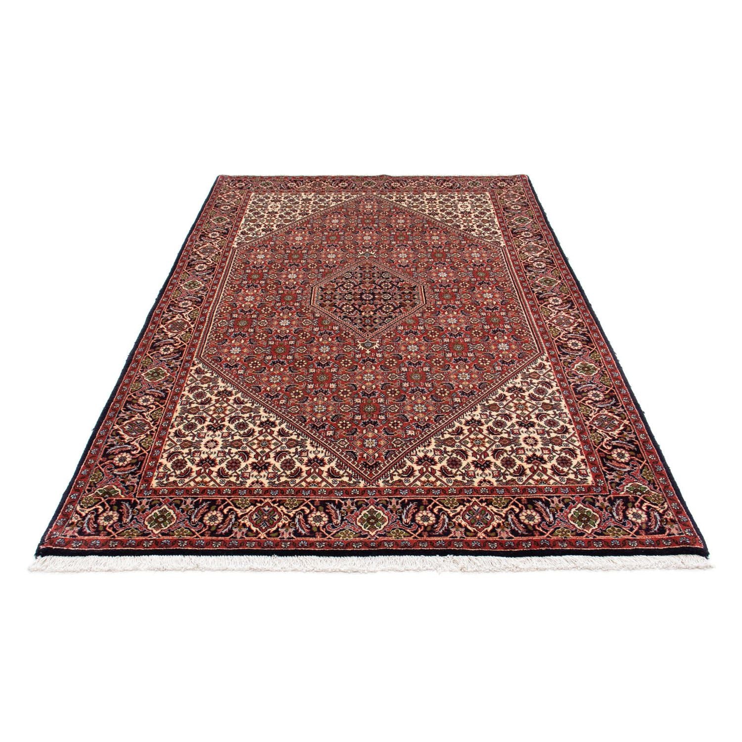 Persisk tæppe - Bijar - 228 x 139 cm - rød
