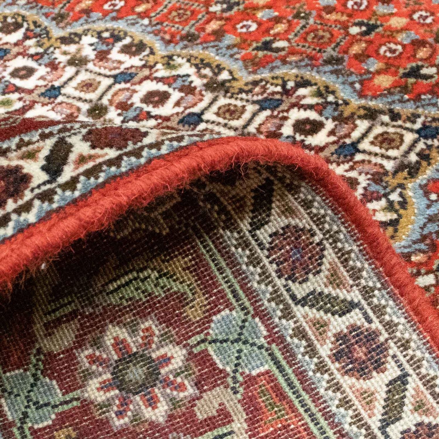 Persisk tæppe - Tabriz - 200 x 150 cm - mørkerød