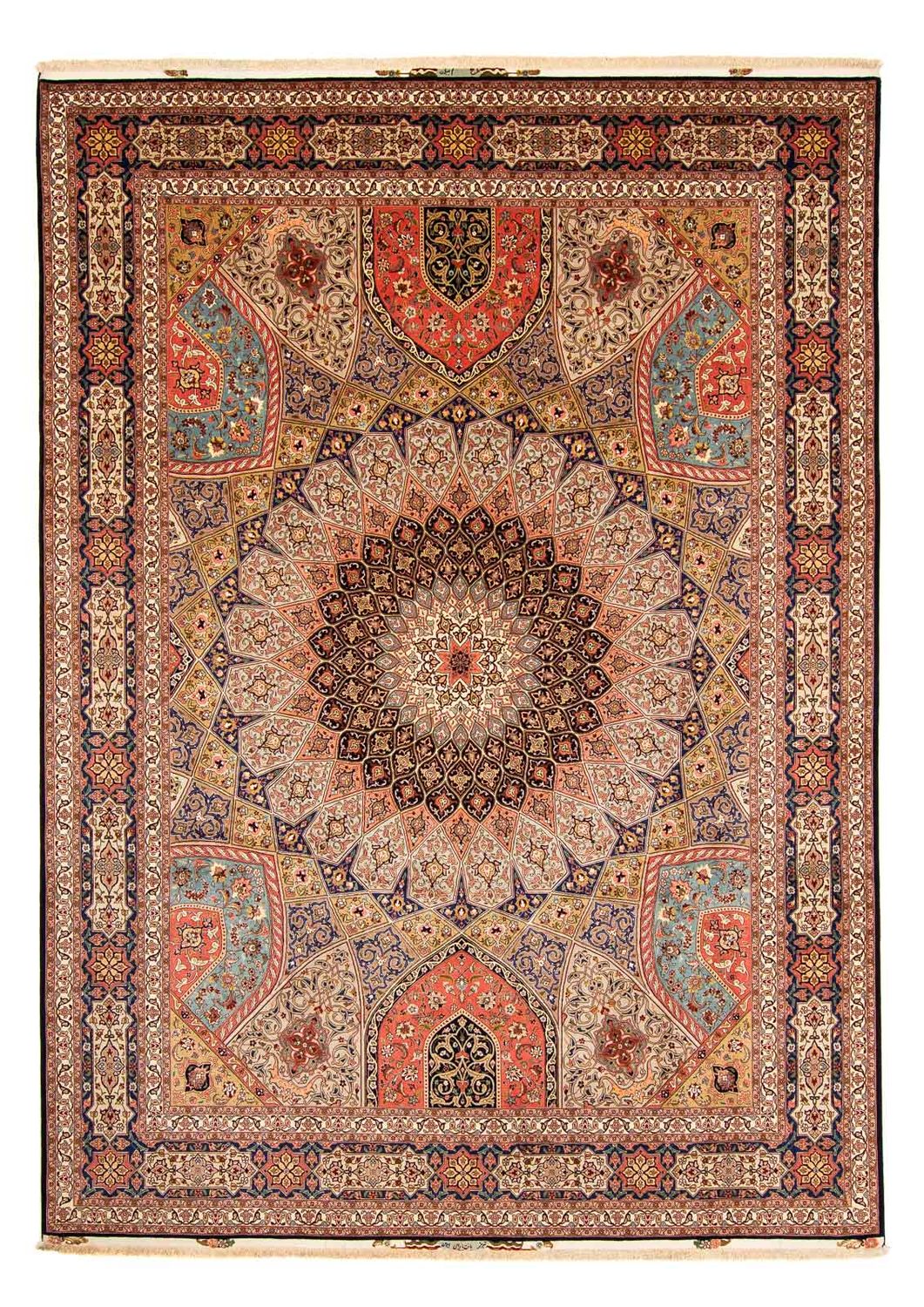Persisk tæppe - Tabriz - Royal - 410 x 304 cm - flerfarvet
