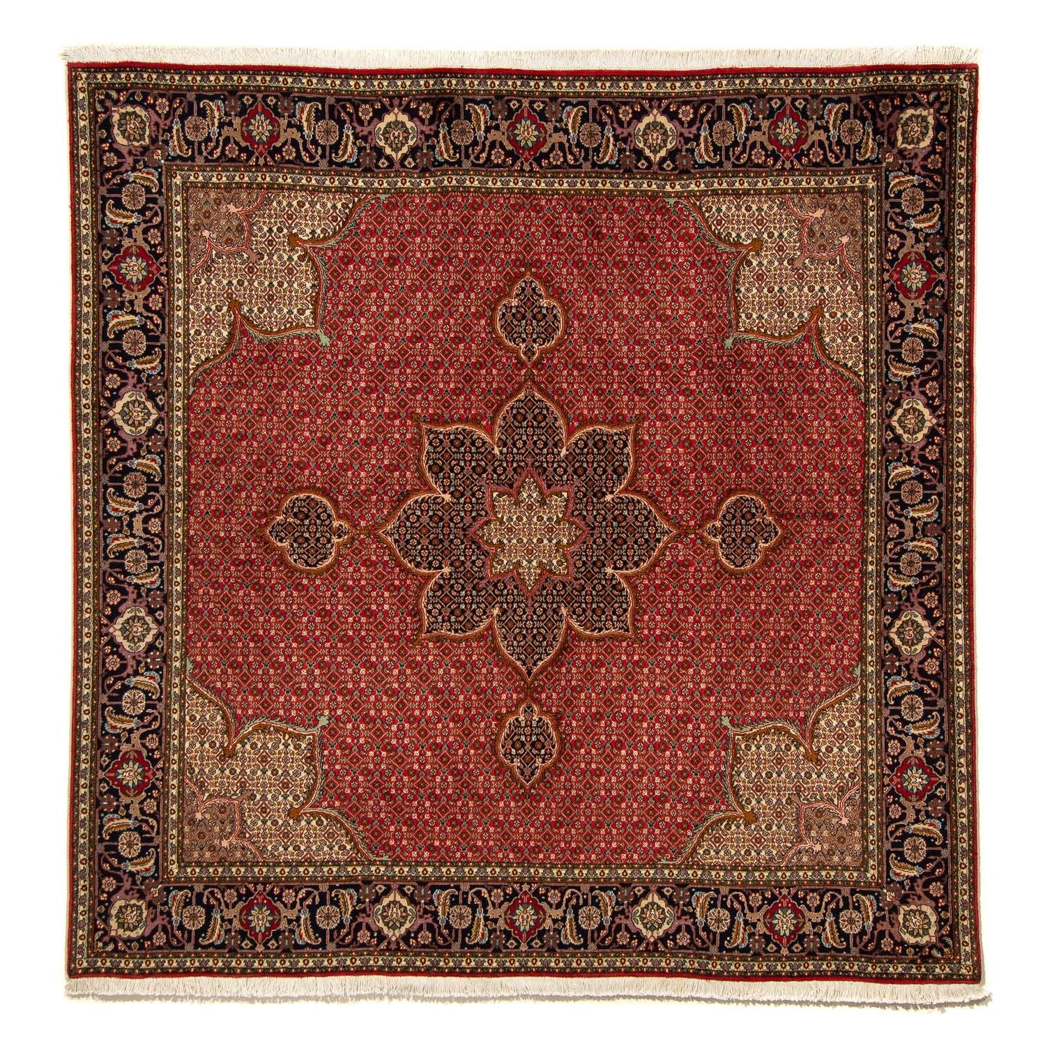 Persisk tæppe - Tabriz firkantet  - 203 x 200 cm - rød