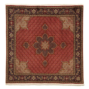 Persisk tæppe - Tabriz firkantet  - 203 x 200 cm - rød