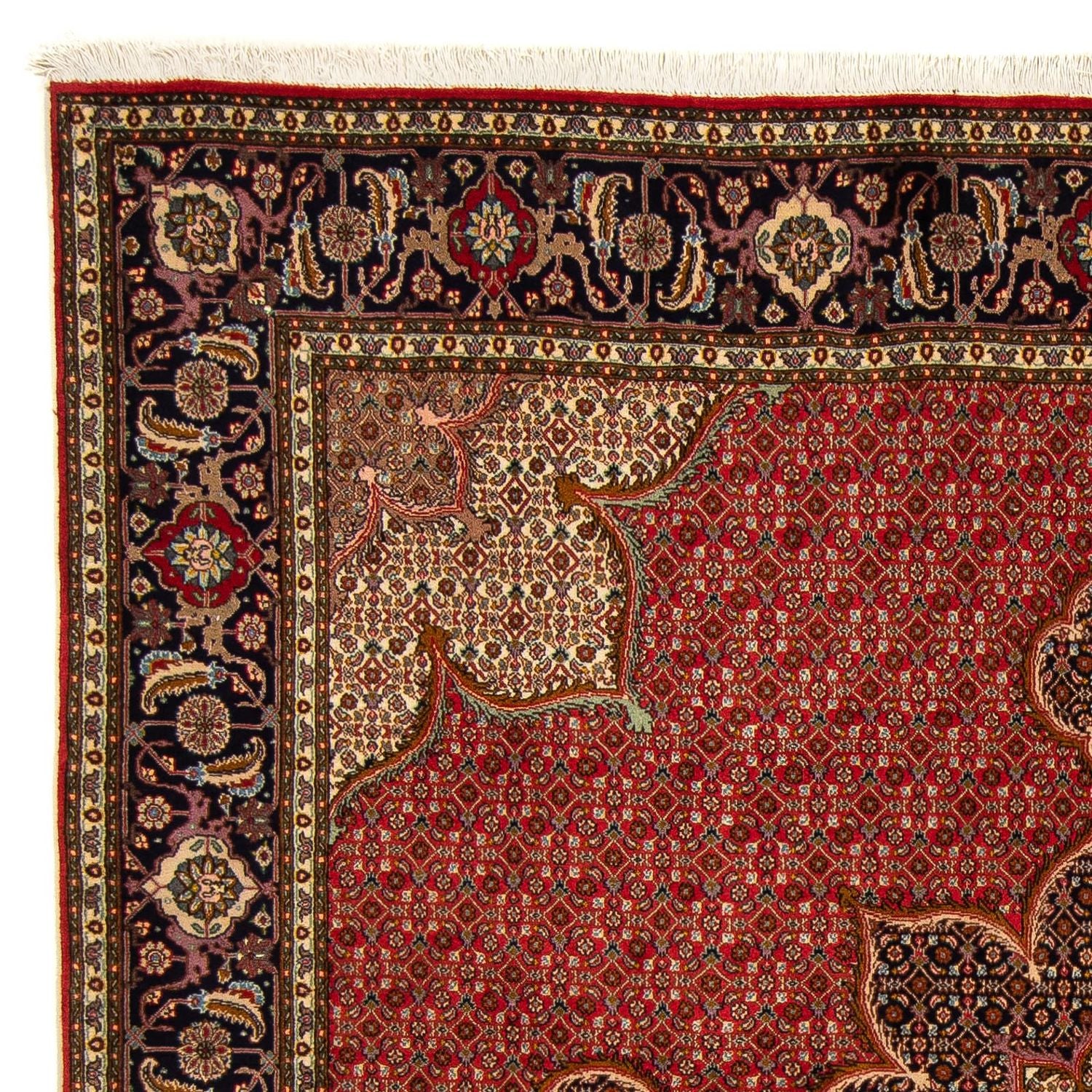 Persisk tæppe - Tabriz firkantet  - 203 x 200 cm - rød