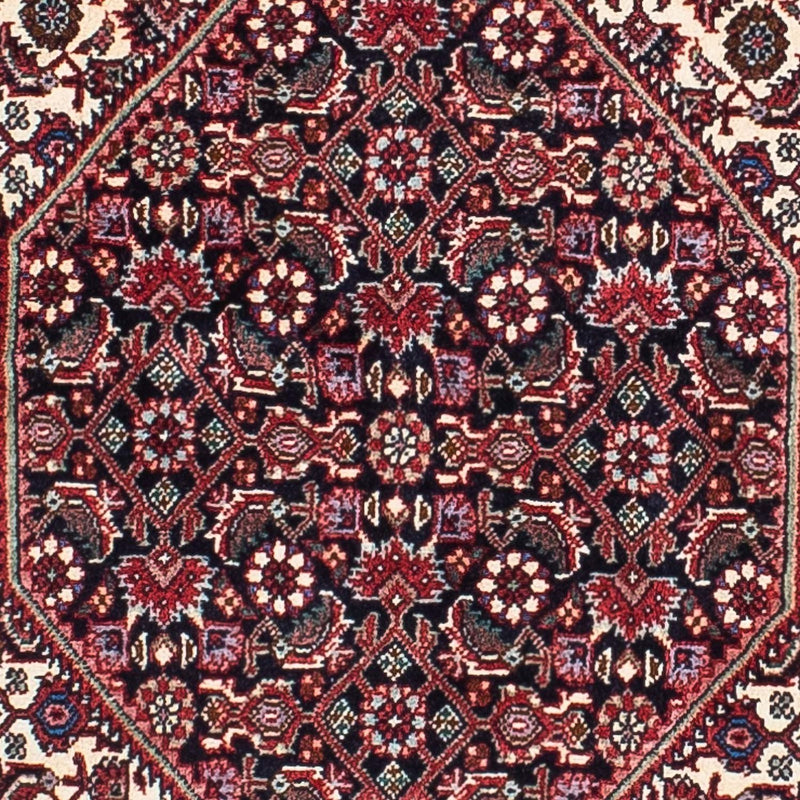 Persisk tæppe - Bijar - 210 x 132 cm - lysrød