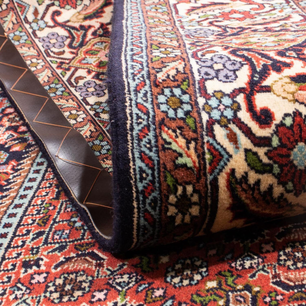 Persisk tæppe - Bijar - 253 x 174 cm - lysrød