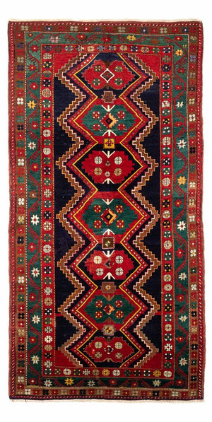 Persisk tæppe - Nomadisk - 295 x 156 cm - mørkeblå
