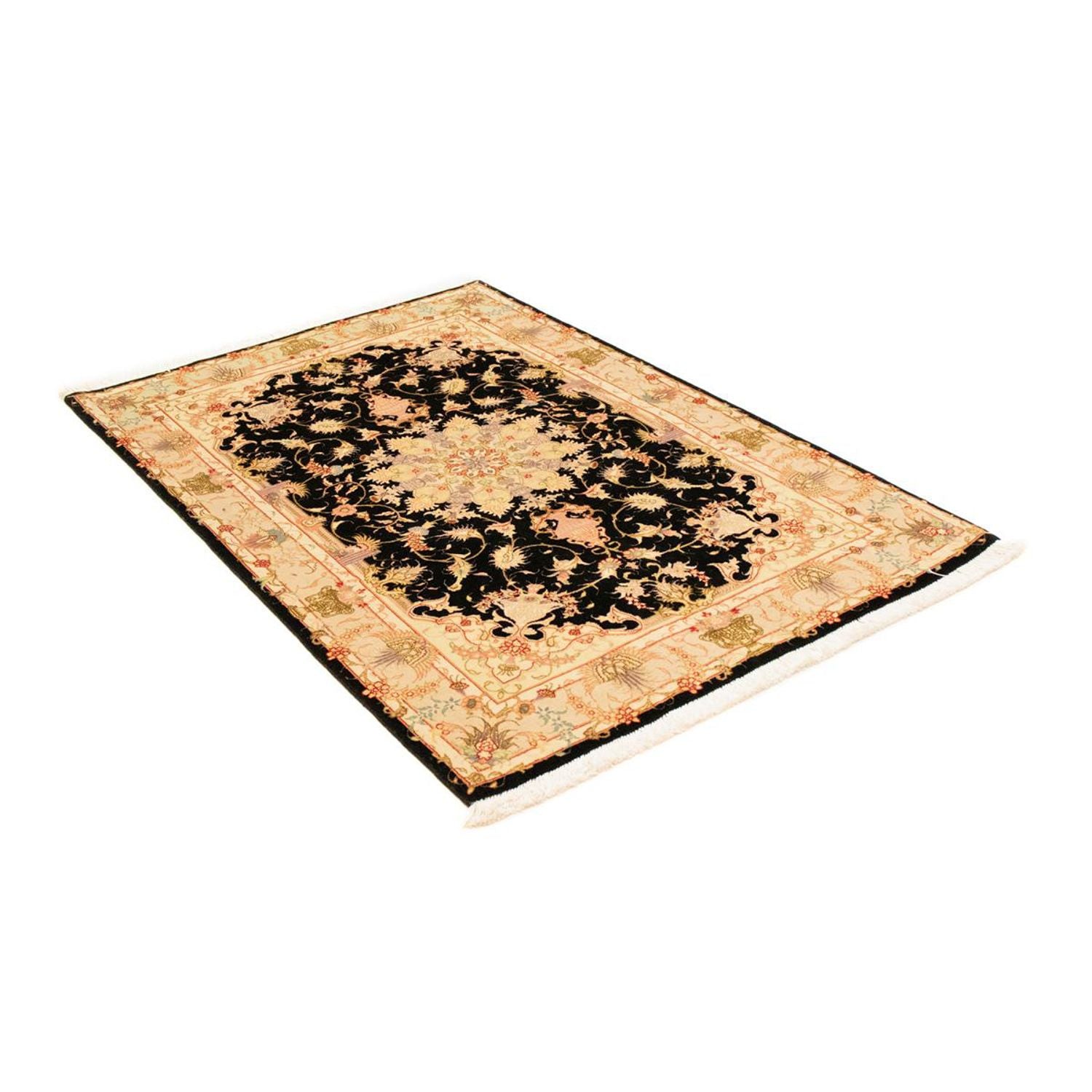 Persisk tæppe - Tabriz - Royal - 152 x 101 cm - sort