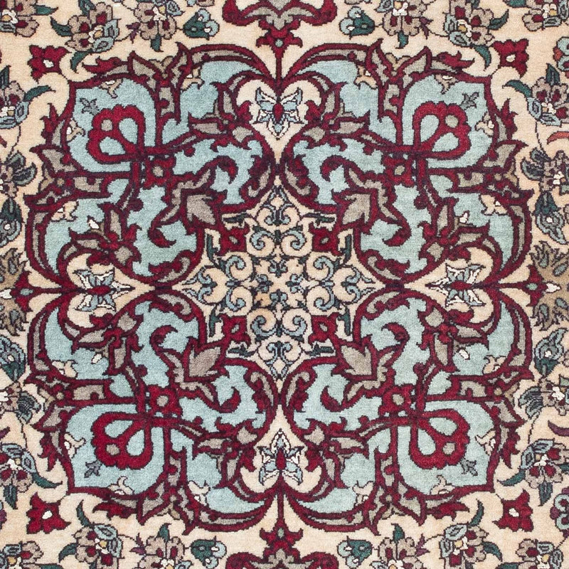 Persisk tæppe - Isfahan - Premium - 124 x 83 cm - mørkerød